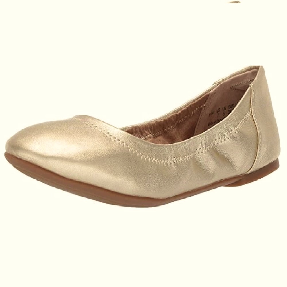 NWT Gold Ballet Flats Amazon Essentials women’s size 12.5